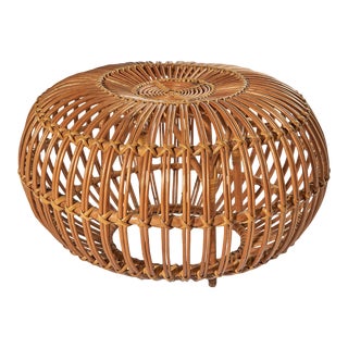Franco Albini Woven Rattan Ottoman