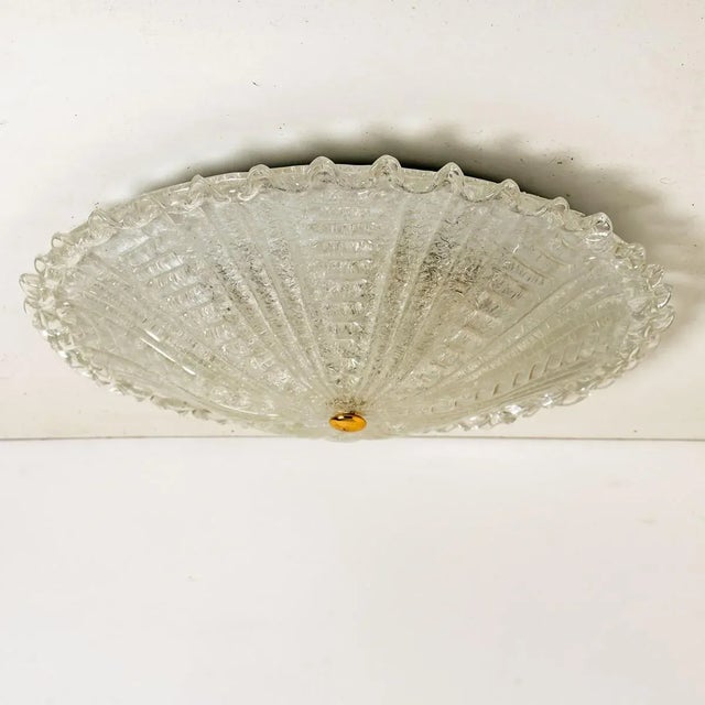 Large Glass Flush Mount from Peill & Putzler, Germany, 1970s For Sale - Image 3 of 13