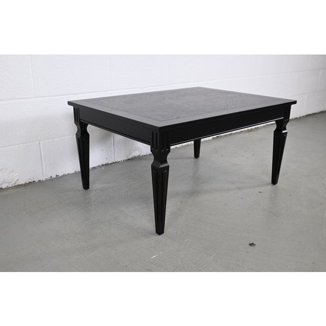 Baker Furniture French Regency Ebonized Walnut End Table For Sale In Las Vegas - Image 6 of 11