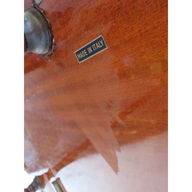 French Inlay Drop Leaf Bar Server Tea Coffee Cart 6339 For Sale - Image 11 of 18