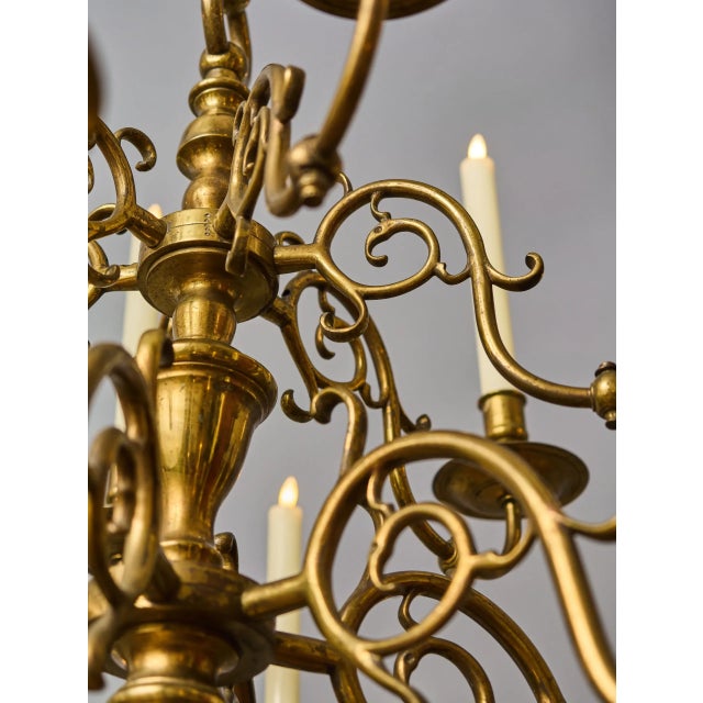 19th Century Dutch Crown Chandelier with Eighteen Arms For Sale - Image 4 of 8