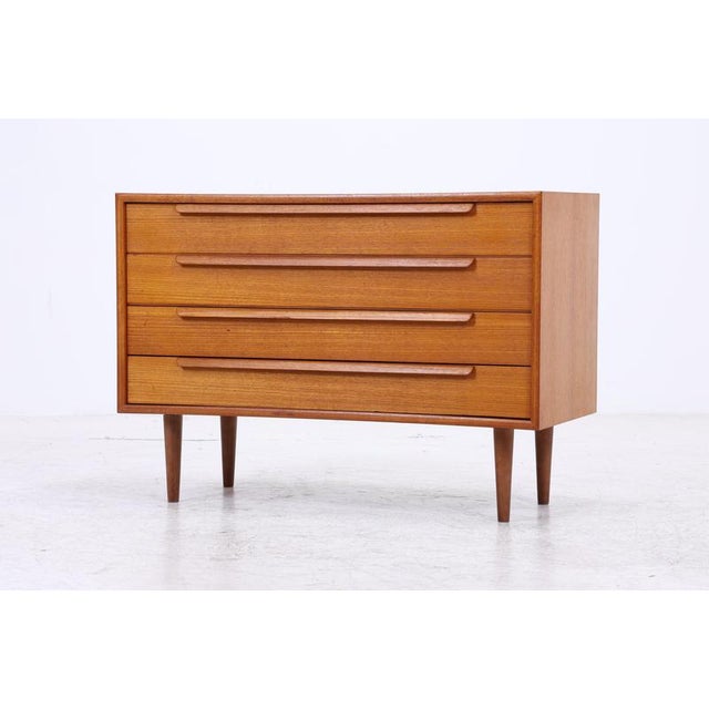 2000 - 2009 Mid-Century Chest of Drawers in Teak by WK Furniture For Sale - Image 5 of 13