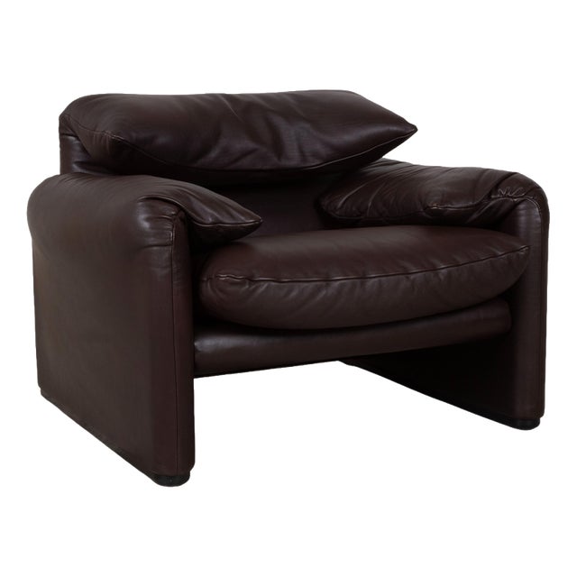 Maralunga Chair in Leather from Cassina For Sale
