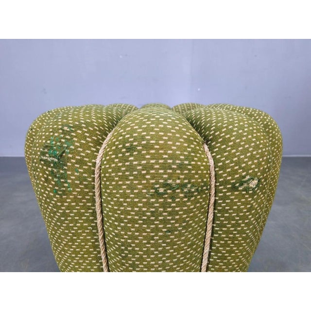 1930s Art Deco Stool attributed to Jindrich Halabala, Former Czechoslovakia, 1930s For Sale - Image 5 of 10