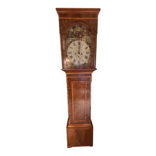 Antique Scottish Mahogany Grandfather Longcase Clock by David Wilson, Stewarton, C. 1860 [Lc] For Sale