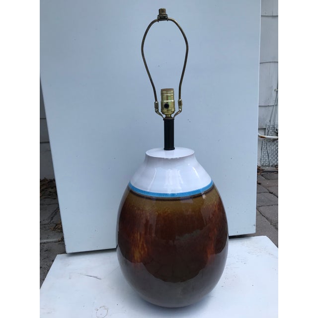 1970s Raymor Mid-Century Modern Art Pottery Floor Lamp, Made in Italy For Sale In West Palm - Image 6 of 6