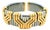 1990s Bulgari Parentesi Tubogas 18k Gold & Stainless Steel Cuff Bracelet For Sale
