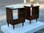 Brass A Pair of Classic Mid Century Night Stands Open Backs Walnut Ca' 1960's For Sale - Image 8 of 18