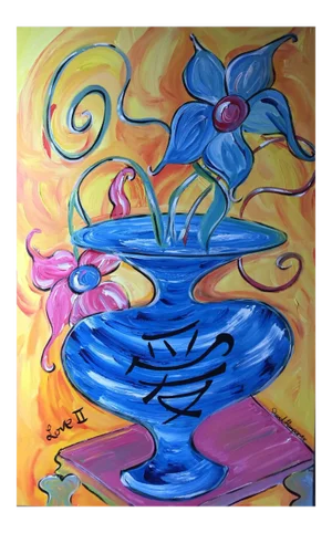 'Love II' Contemporary Acrylic Painting by David Harper 2015