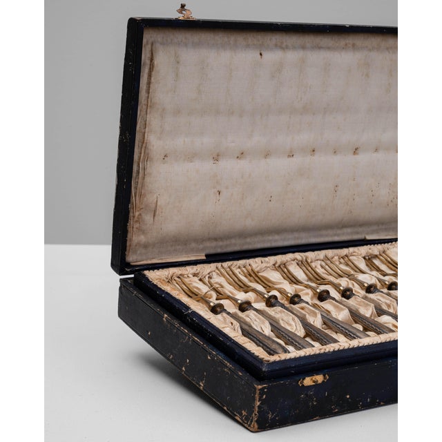 19th Century French Silver Plated Forks - Set of 12 For Sale - Image 9 of 18