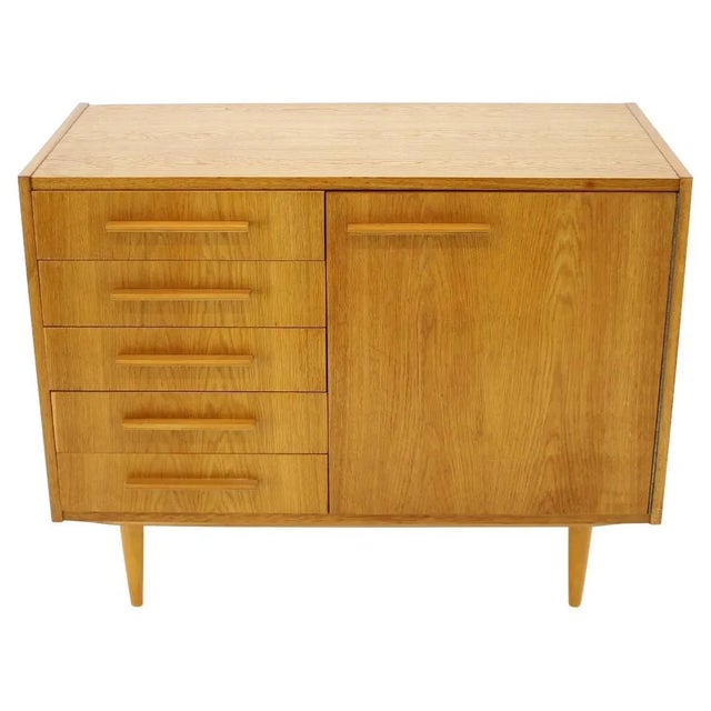 Oak Cabinet, Czechoslovakia, 1960s For Sale - Image 11 of 11