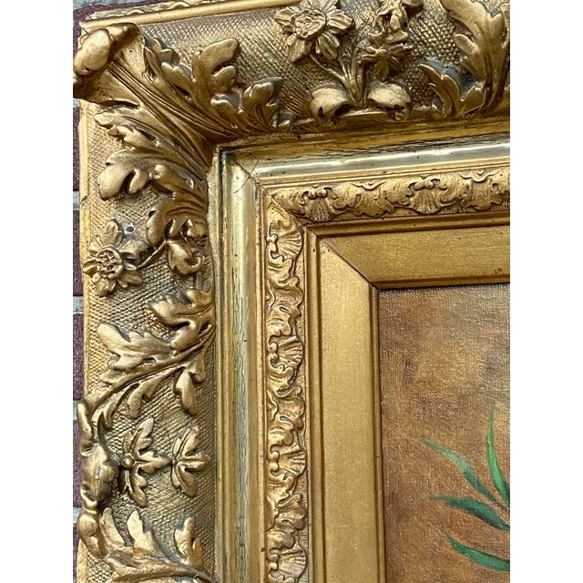 Late 19thC Cussenneers Floral Oil Painting Frame For Sale - Image 14 of 17