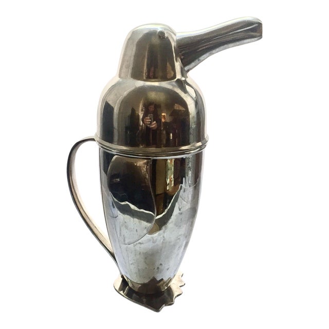 Vintage Chrome Penguin Cocktail Shaker Chairish