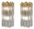 Italian Tube Wall Sconces in Murano Glass, 1980s, Set of 2 For Sale