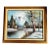 1950s Original Signed M. Scott Textured Winter Mountain Landscape Oil Painting By, Framed For Sale