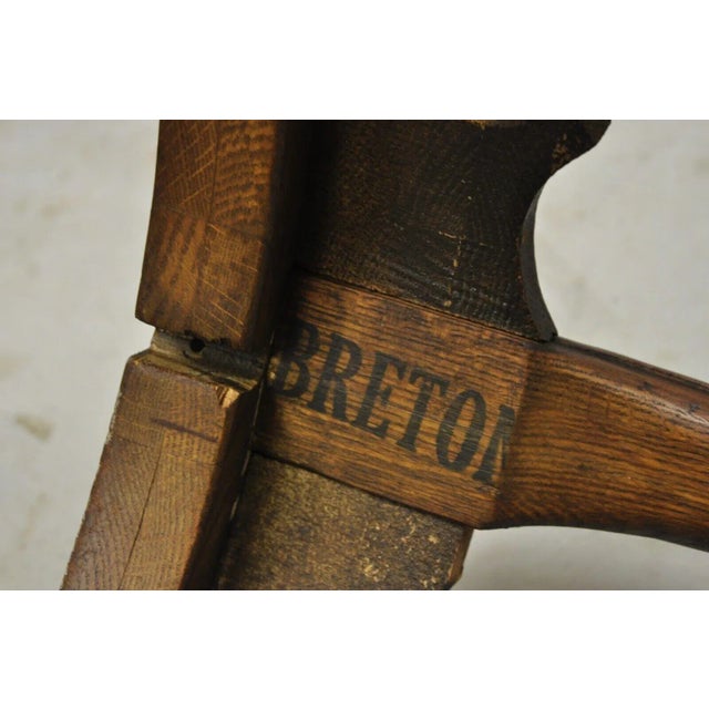 Replogle Globes French Country Provincial Style Revolving Floor Globe Oak Stand For Sale - Image 10 of 12