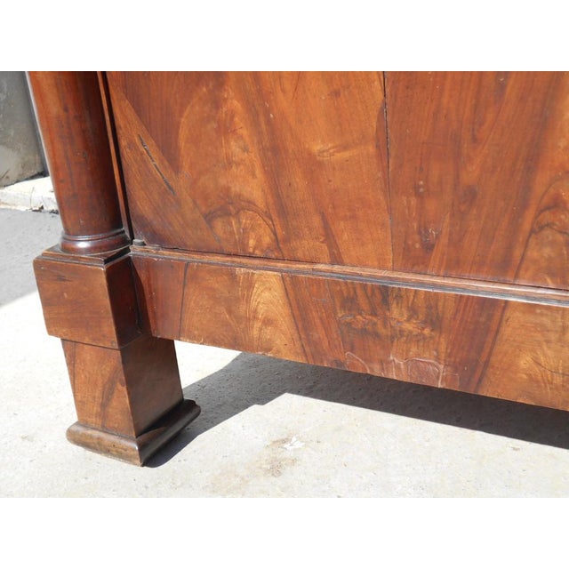 Antique Sideboard with Diamond-Shaped Wood Marquetry Top For Sale - Image 12 of 18