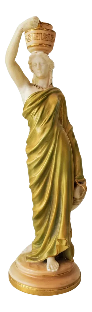 19th Century English Royal Worcester Grecian Fairy Lamp