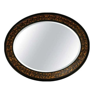 Vintage Oval Wall Mirror in the style of William Yeoward For Sale