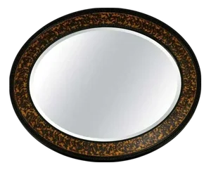 Vintage Oval Wall Mirror in the style of William Yeoward