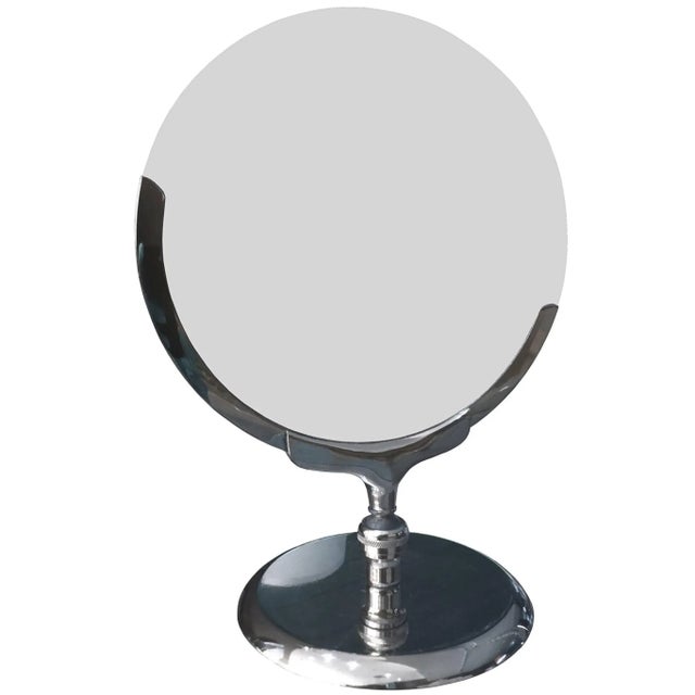 Vintage Vanity or Makeup Mirror With Pivoting Mechanism by Charles Hollis Jones For Sale In Los Angeles - Image 6 of 6