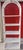 Wood Vintage Boho-Chic White Rattan & Wicker 5-Tier Arched Bookcase For Sale - Image 7 of 7