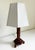 1940s Hexagonal Wood Table Lamp With Diamond Relief For Sale - Image 9 of 11