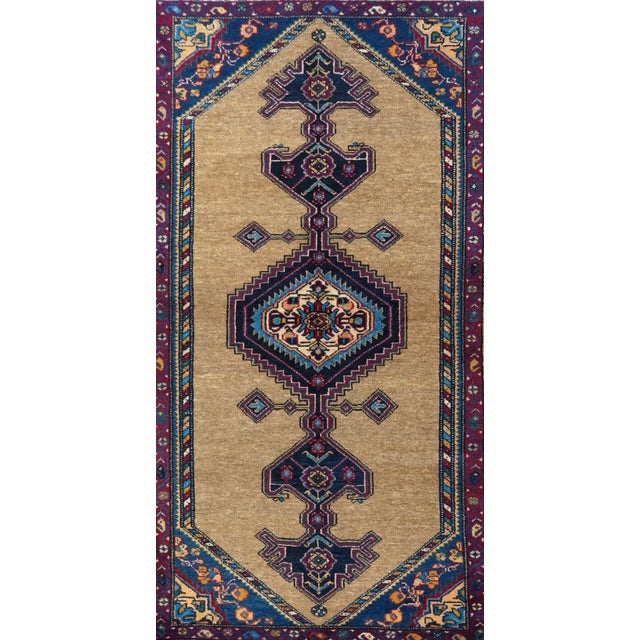 Antique Bidjar Rug 4'6'' x 7'3'' For Sale In New York - Image 6 of 12