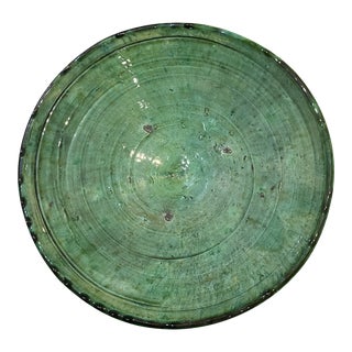 African Green Glazed Bowl For Sale