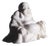 Small Buddha Statue in White Jade, 1900 For Sale