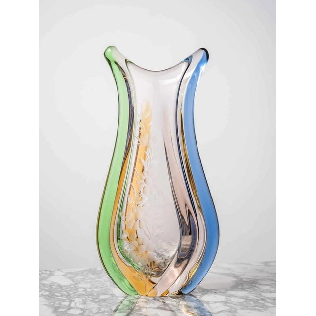 Engraved Metallurgical Vase by František Zemek For Sale - Image 3 of 9