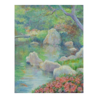 California Nature Landscape -- Springtime by the River by Ralph Edward Joosten For Sale
