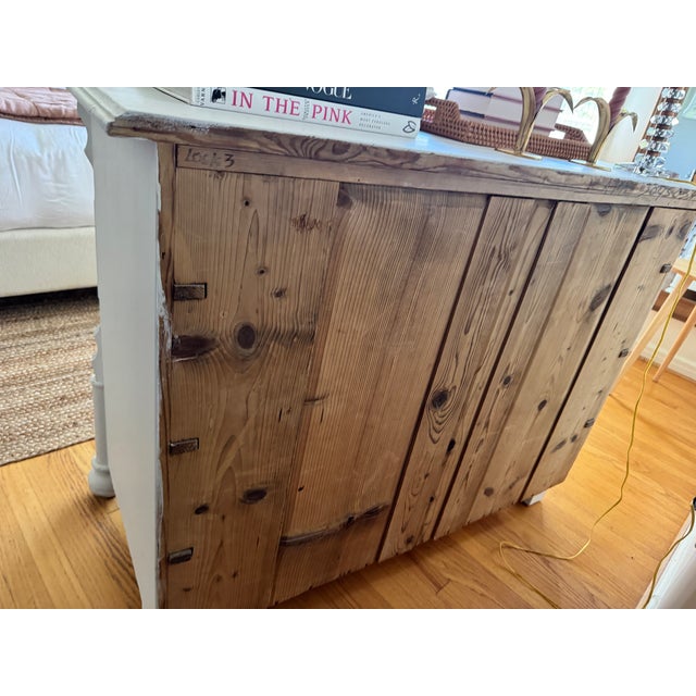 Wood Early 20th Century German Pine Chest of Drawers For Sale - Image 7 of 9