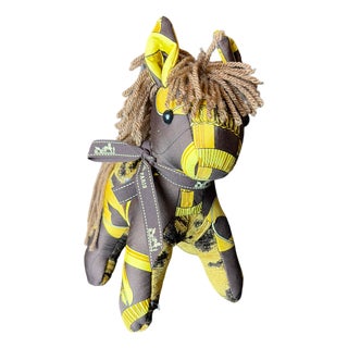 Hermes Eperon d'Or Vintage Silk Scarf Noble Pony For Sale