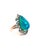 Bochic "Capri" Vintage Aquamarine & Rare Blue Opal Ring Set In 18K White Gold & Silver For Sale - Image 4 of 18