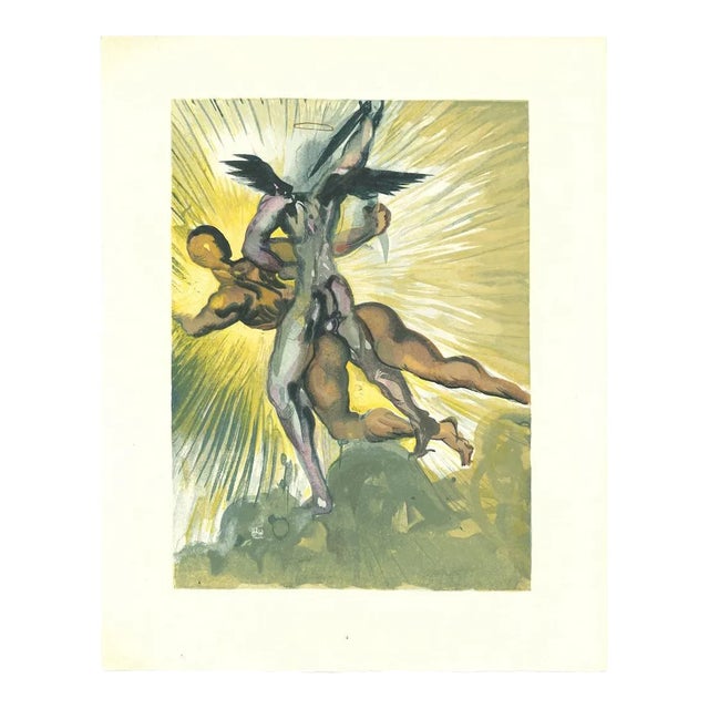 Salvador Dalí­, the Guardians of the Valley, Original Woodcut, 1963 For Sale