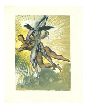Salvador Dalí­, the Guardians of the Valley, Original Woodcut, 1963