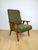 Green Vintage Lounge Chair in Green Olive Boucle, 1970s For Sale - Image 8 of 11