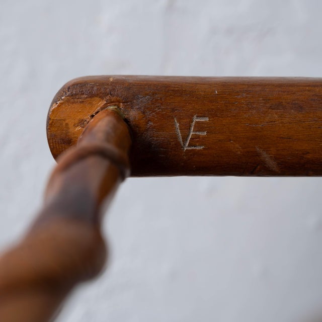 Brown Vernon Edwards Crutch Form Walking Stick, 1980s For Sale - Image 8 of 13