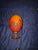 African Hand-Painted African Ostrich Eggshell Mounted on a Wooden Pedestal For Sale - Image 3 of 6