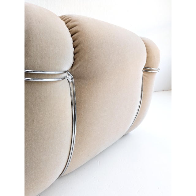 Textile Velasquez Lounge Chair by Rino Maturi for Mimo Padova, 1970s For Sale - Image 7 of 11