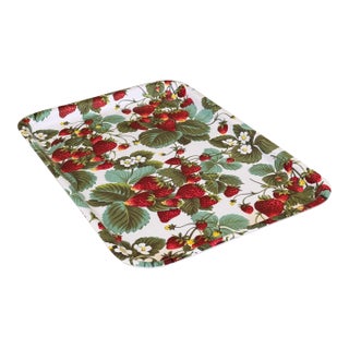 LastChance!Made in Italy Strawberry Motif Serving Tray For Sale