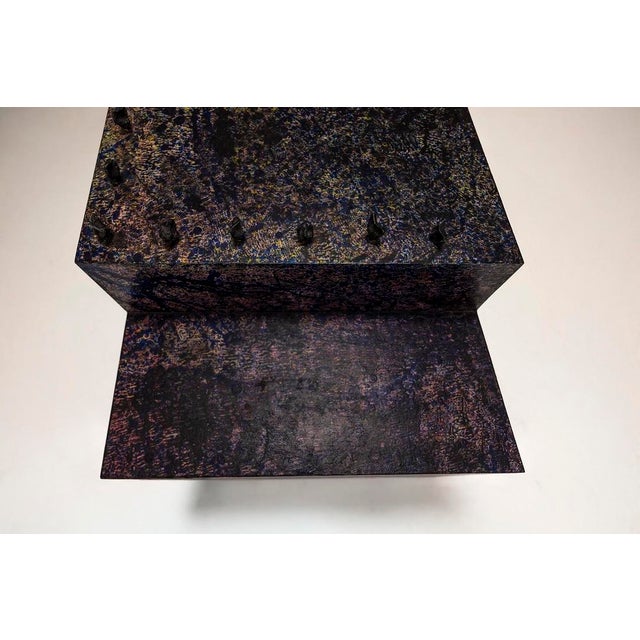 Wood Postmodern Writing Desk by Bohuslav Horak for Anthologie Quartett, 1993 For Sale - Image 7 of 16