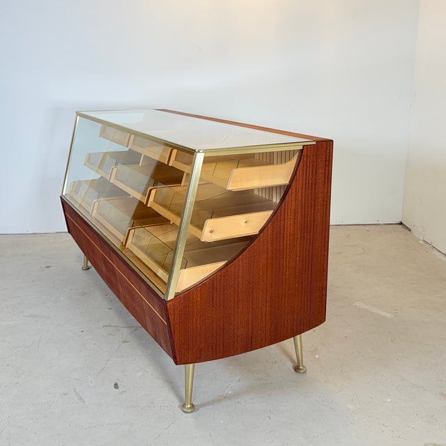 Metal Vintage Teak Counter with 9 Drawers by A. Ahlström, 1950s For Sale - Image 7 of 16