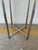 Stylish Currey & Co Rina Teal Drinks Table. 4 silver metal legs with round green desing composite top. Original Retail...