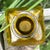 1970s Vintage Mid-Century Hand-Blown Amber Glass Bud Vase For Sale - Image 5 of 10