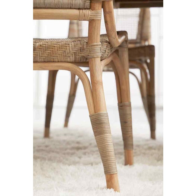 Luna Rattan Frame Armless Dining Chair 2pc by Essentials for Living For Sale - Image 11 of 15