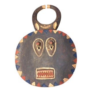 Large Vintage African Baule Goli Male Mask I Coast 42" H For Sale