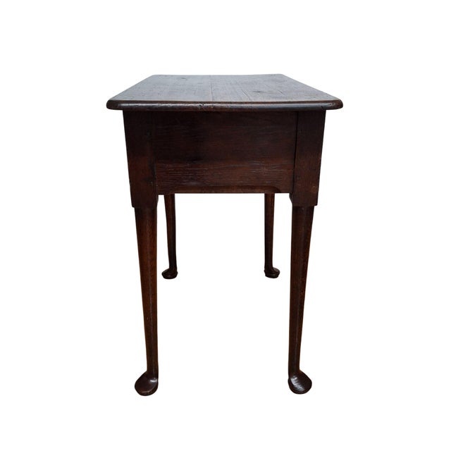 18th Century 18th Century Queen Anne Oak Lowboy For Sale - Image 5 of 8