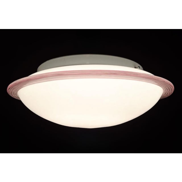 1960s Milky White Murano Flush Mount / Sconce For Sale - Image 9 of 11